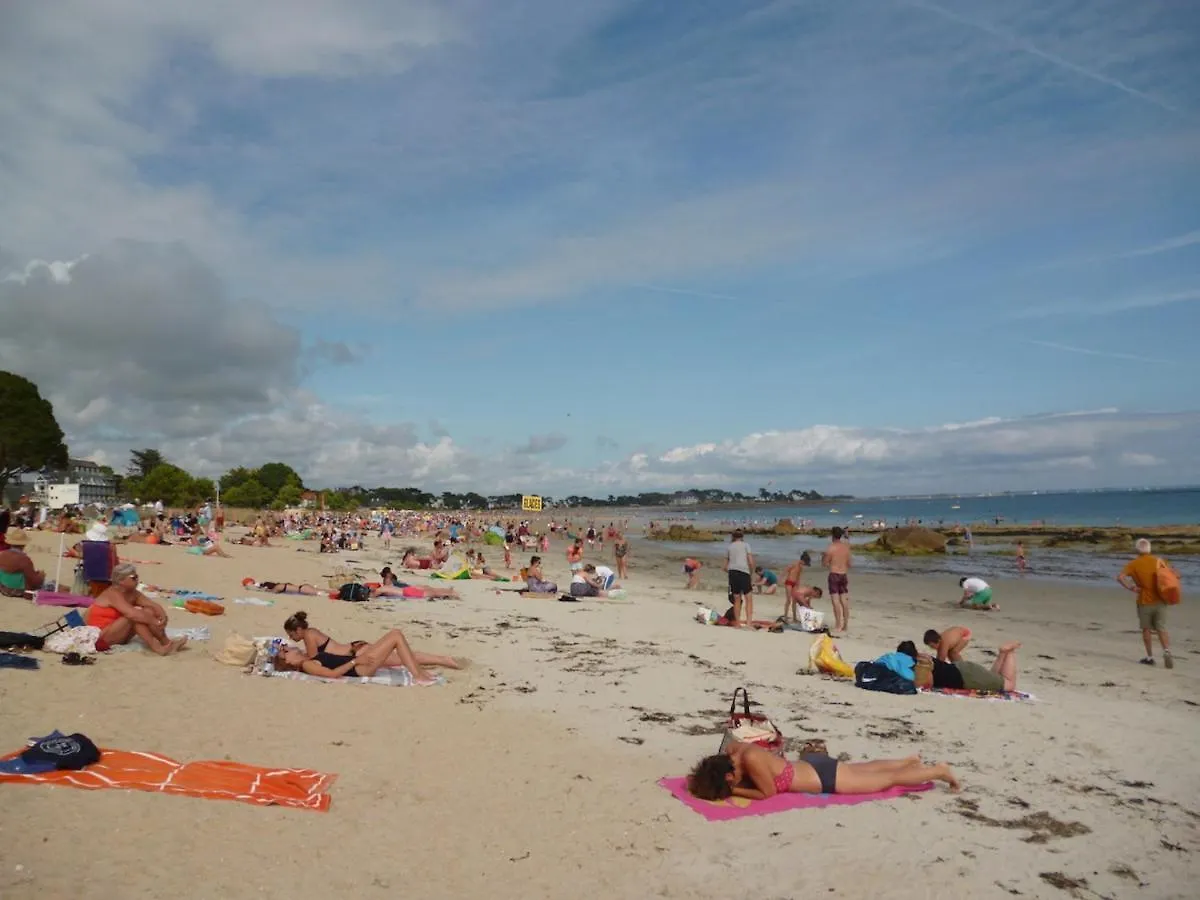 Lägenhet Studio Lumineux Avec Belle Terrasse Sur Espaces Verts, 100M Plage Carnac